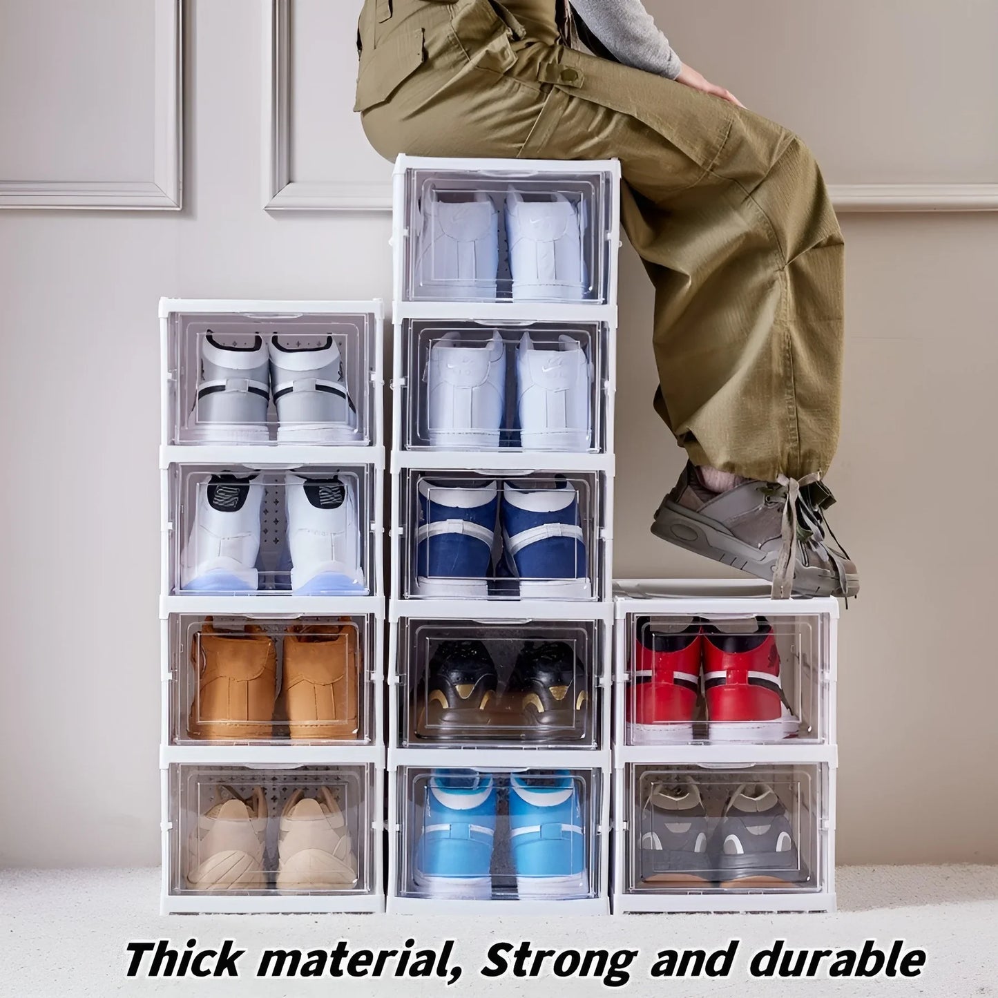 Étagère à chaussures ou autre, pliable, transparente à 6 niveaux !