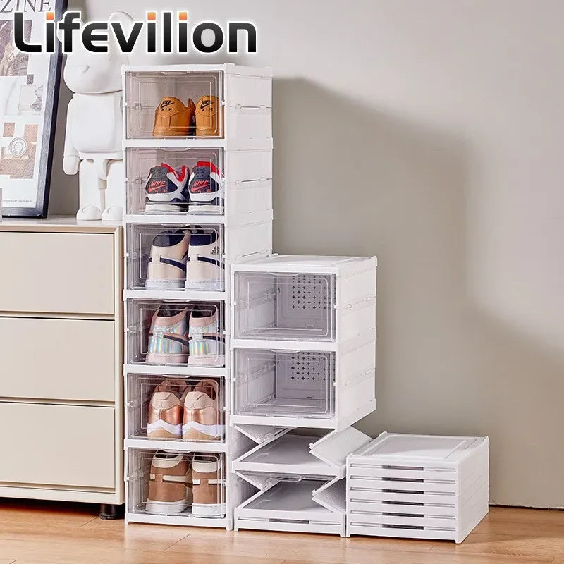 Étagère à chaussures ou autre, pliable, transparente à 6 niveaux !
