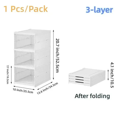 Étagère à chaussures ou autre, pliable, transparente à 6 niveaux !